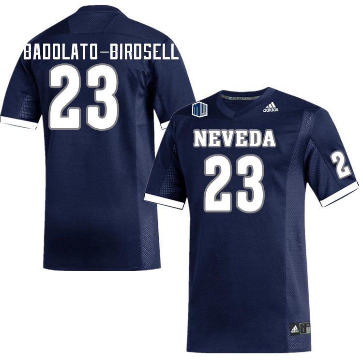 Men-Youth #23 Jacques Badolato-Birdsell Neveda Wolfpack 2023 College Football Jerseys Stitched-Navy